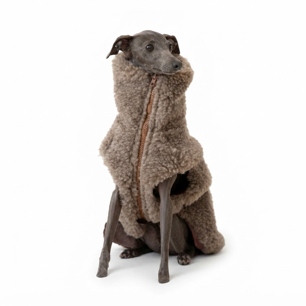 Woolen Dog Vest - Beige