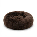 Handmade Natural Sheepskin Calming Pet Bed | Orvica - Brown
