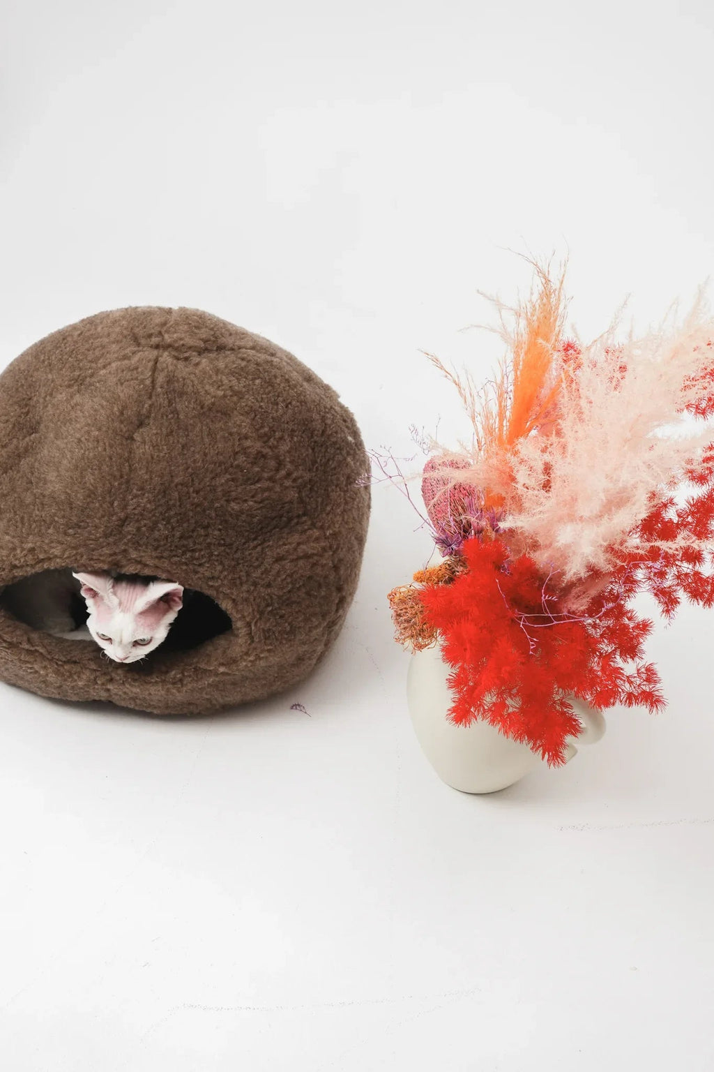 Natural Sheepskin Pet Nest - Beige