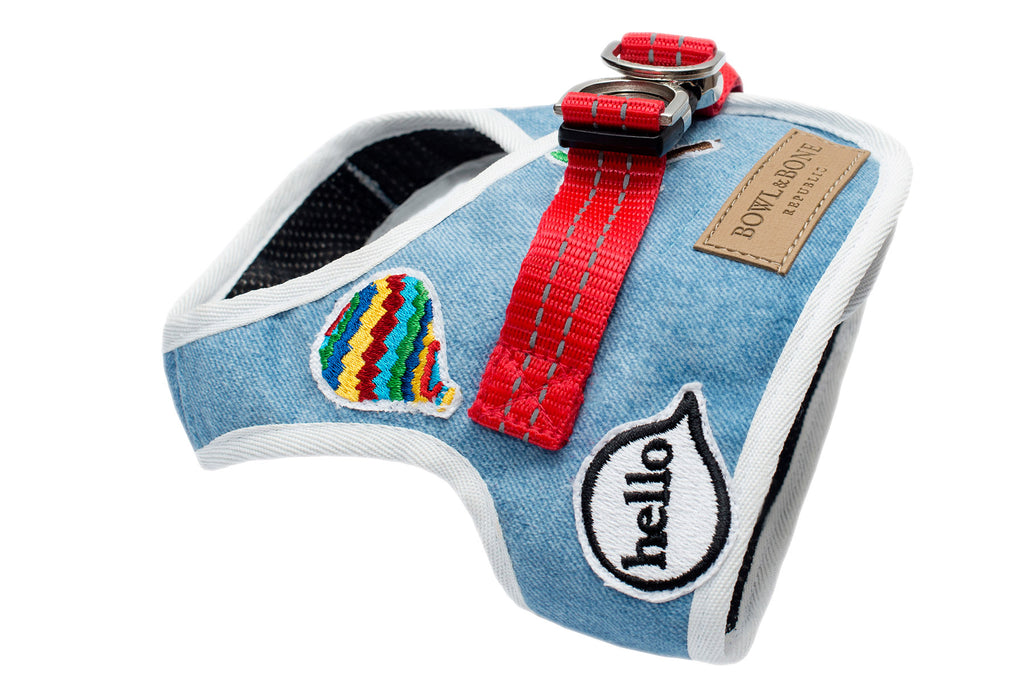 Denim Dog Harness