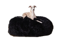 Natural Sheepskin Pet Bed - Black